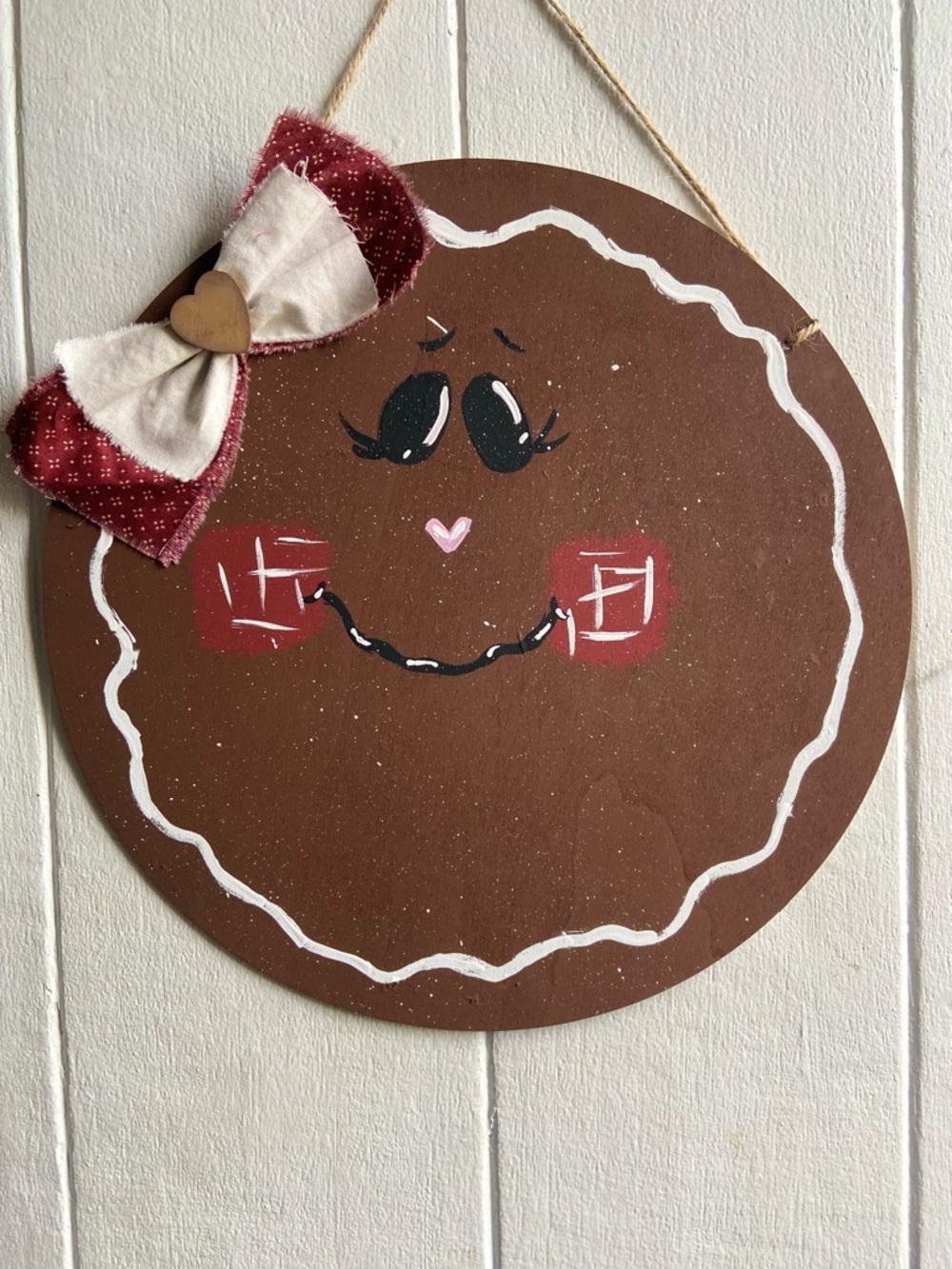Handpainted 12-Inch Gingerbread Cookie